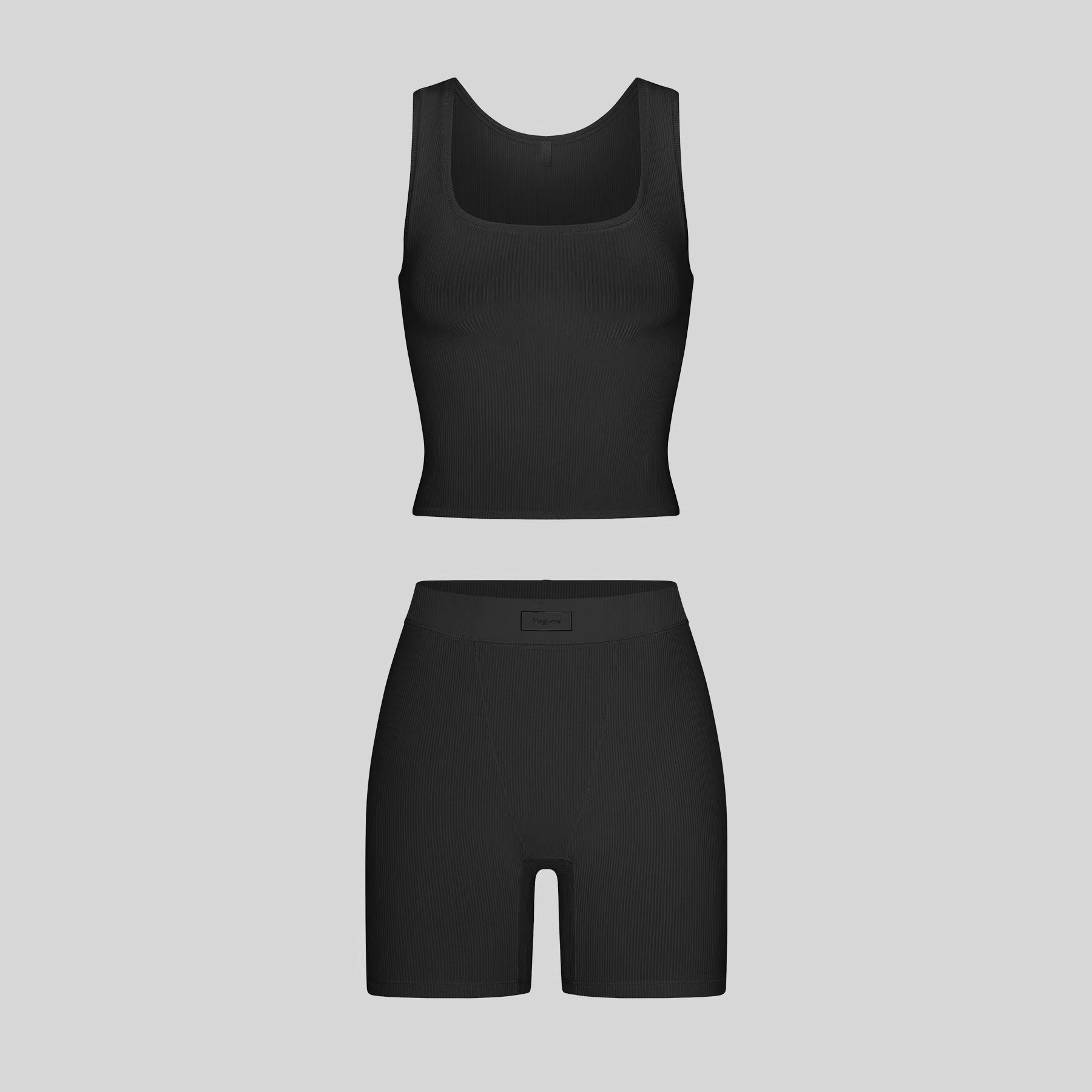 Athletic Yoga-Style Cami And Shorts Set